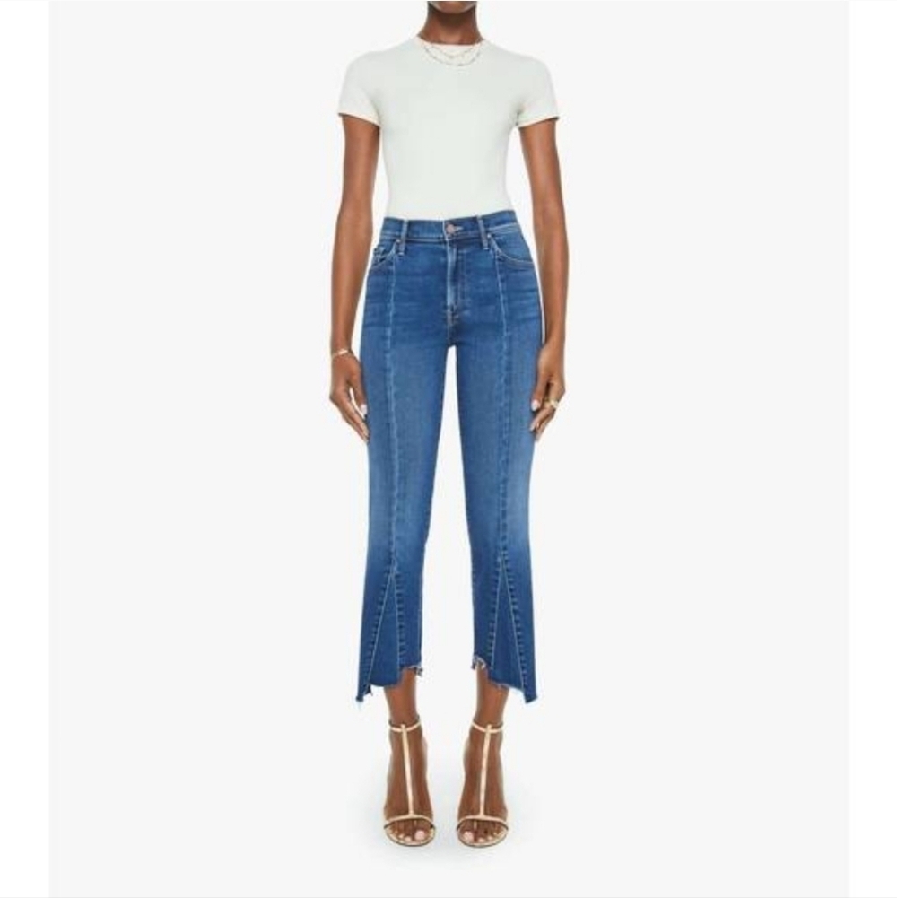 EUC MOTHER THE INSIDER CROP POINTY FRAY IN "SCORCHIN' HOT" SZ 29